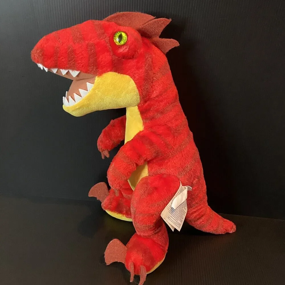 Build A Bear Red Dinosaur Velociraptor Raptor TREX Plush BABW 19